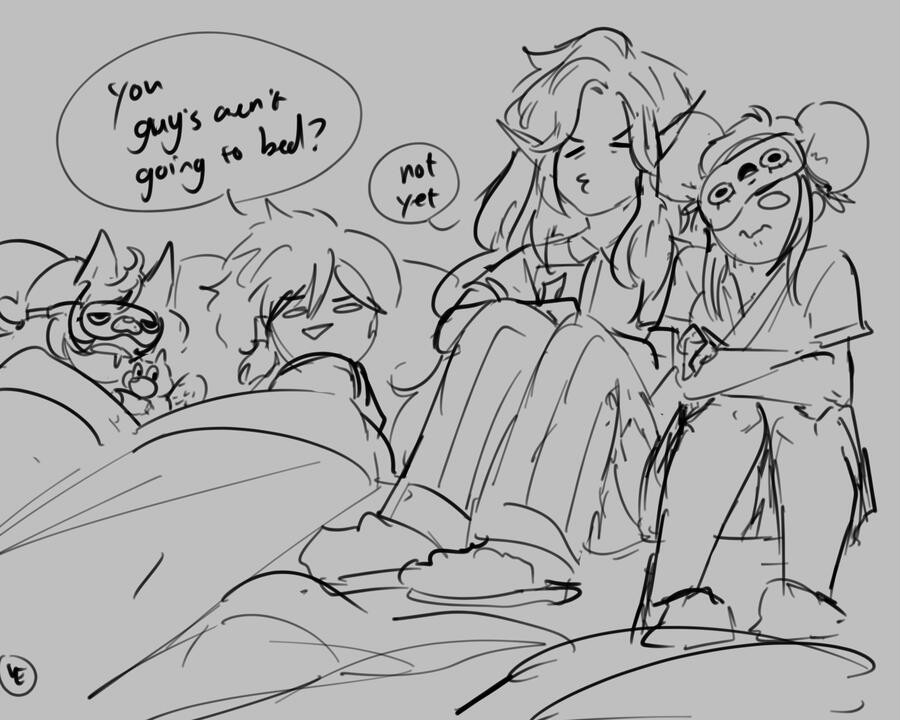 Art by villainous_egg feat. VSib JazzyBassy, VSib Sen, and Mama Ishy